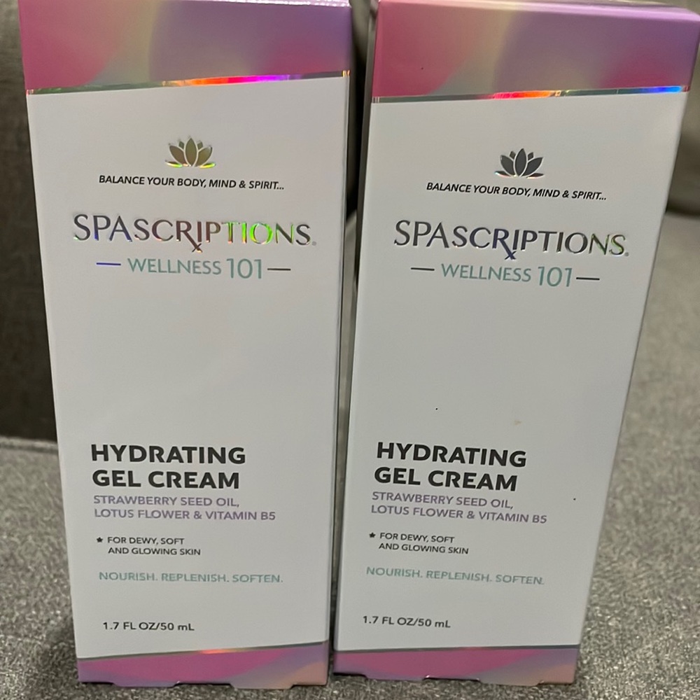 Spascriptions Hydrating Gel Cream Strawberry Seed Oil Lotus Flower & Vitamin B5
